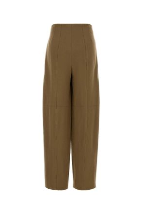 Victoria Beckham High-Waist Wide-Leg Trousers - Brown
