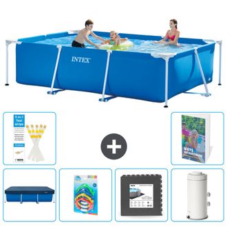 Intex Piscina Con Estructura Rectangular - 300x200x75 Cm - 7-piezas S143
