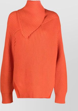 Jil Sander long sleeves high neck cardigan