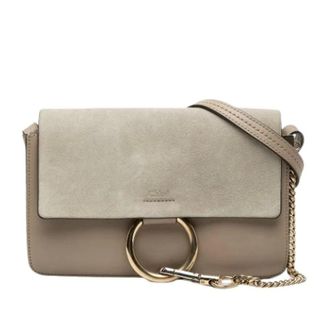 Chlo&eacute; Pre-owned Faye Crossbody - Dames - Pre-owned - Bruin - Maat: ONE Size Leer