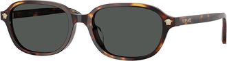 Versace VE4514D Asian Fit 553773 Womens Sunglasses Tortoiseshell Size 53
