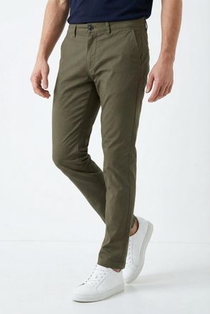 Indicode Chinos INDICODE INRafle, Herren, Gr. 28, L&auml;nge 32, gr&uuml;n (capers), Web, Obermaterial: 98% Baumwolle, 2% Elasthan, unifarben, regular fit normal, Hosen 
