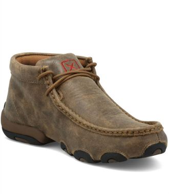 Twisted X Boots Womens Chukka Driving Moc Shoes In Bomber Brown