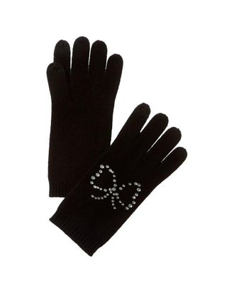 Sofiacashmere Sofiacashmere Heatset Bow Cashmere Gloves