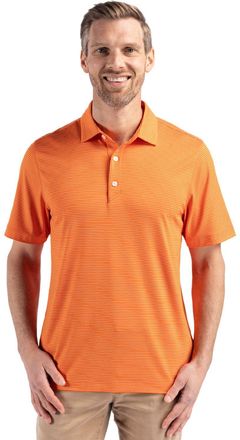 Cutter & Buck Forge Eco Fine Line Stripe Stretch Recycled Mens Polo