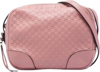 Gucci Pre-owned Crossbody Bag - Dames - Vintage Schoudertas - Roze - ONE Size - Leer - Vintage