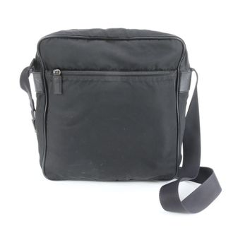 Prada Black Nylon Leather Shoulder Bag (Pre-Owned)