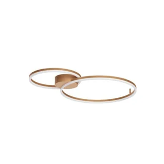 OEM Plafoniera Moderna Redo Group Orbit 60+40 Led 5632 Lm Cct Dimmerabile Lampada Soffitto, Finitura Metallo Bronzo