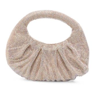 Twentyfourhaitch Joan Handtas - Dames - Tassen - Beige - Maat: ONE Size Zijde