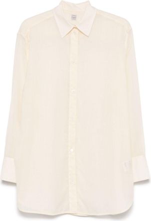 Toteme Camicia in voilé - Bianco