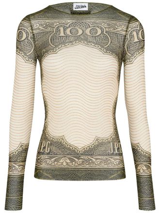 Jean Paul Gaultier Top mit Cartouche-Print