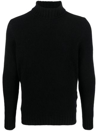La Fileria roll-neck long-sleeve jumper - Black
