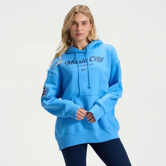 Nike Tennessee Titans Rivalries Collection Phoenix Nike Womens NFL Oversized Pullover Hoodie in Blue | 01N54AI9V-SV1