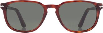 Persol Crystal Green Square Unisex Sunglasses PO3019S 24/31 52