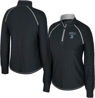 Colosseum Womens Colosseum Black UCLA Bruins Bikram Raglan Quarter-Zip Top at Nordstrom, Size Xx-Large