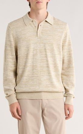 Scotch & Soda Space Dye Polo Sweater in Plaza Taupe at Nordstrom Rack, Size X-Large