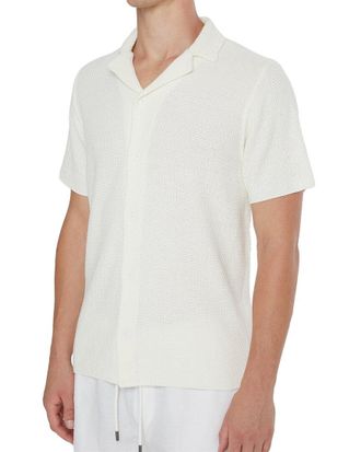 Onia Cotton Textured Camp Shirt