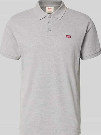 Levi's Poloshirt mit Label-Detail in Hellgrau, Größe XXL