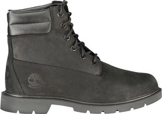Timberland Zwarte Waterdichte Enkellaars met Print - Dames - Veterlaarzen - Grijs - 38 EU - Schoenen