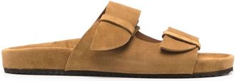 Ancient Greek Sandals Diogenis slides - men - Calf Suede/Calf Suede/Rubber - 45 - Neutrals