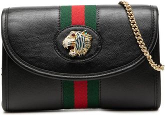 Gucci Pre-owned Gucci Mini Calfskin Rajah Web Chain Crossbody Unisex K72S6VNP3SNRX3AH