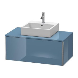 Duravit Duravit Xsquare Vanity Unit Colgado En La Pared 100.0 X 54.8 Cm, 1 Extra&iacute;ble, Color (frente/cuerpo): Laca De Alto Brillo Stone Blue - Xs490104747