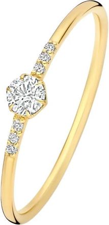 Isabel Bernard Accessoires, Dames, Geel, 54 MM, De la Paix Belinda Ring met Diamant