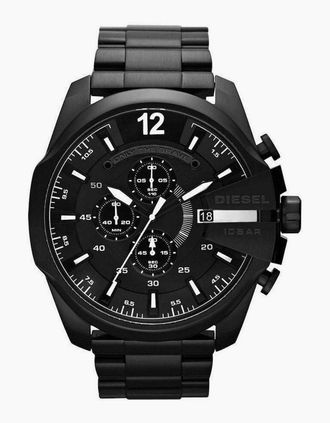 Diesel Mens Diesel DZ4283 Mega Chief Chronograph Black Dial Mens Watch