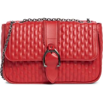 Longchamp Amazone Medium Quilted Leather Crossbody Bag in Red at Nordstrom Rack