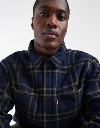 Levi's camicia giacca a quadri Crowley blu