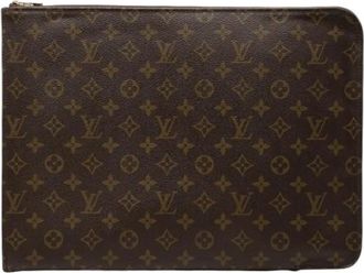 Louis Vuitton Pre-owned Monogram Clutch - Dames - Vintage Clutch - Bruin - ONE Size - Vintage