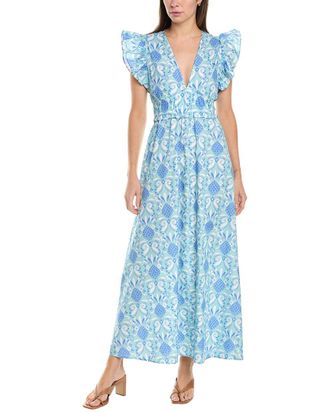 Sail to Sable Sail To Sable Cap Sleeve Maxi Dress