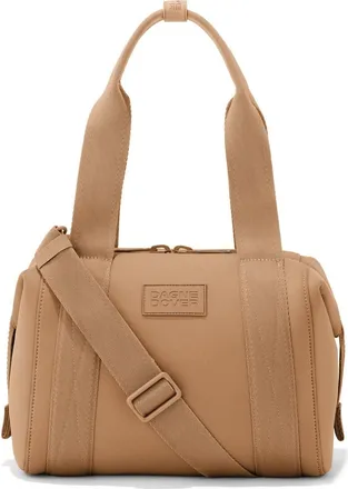 DAGNE DOVER Landon Small Neoprene Carryall Duffle Bag in Camel at Nordstrom