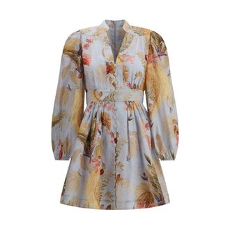 Zimmermann Multicolor Linen Casual Womens Dress