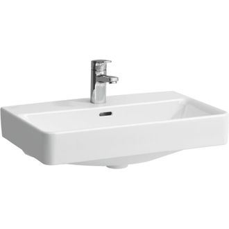Laufen Lavabo Sobre Encimera Laufen Pro S 600 X 380 Mm, Compacto Con Rebosadero, 1 Orificio Para Grifer&iacute;a Dise&ntilde;o Blanco Laufen