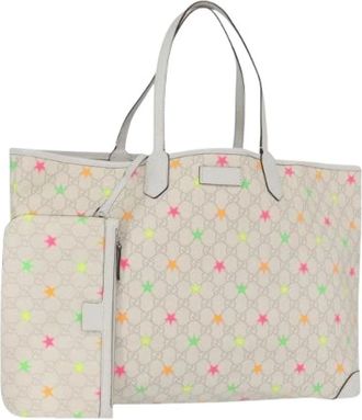 Gucci Pre-owned Tote Bags, female, White, Size: ONE SIZE Pre-owned Plastic Tote Bag
