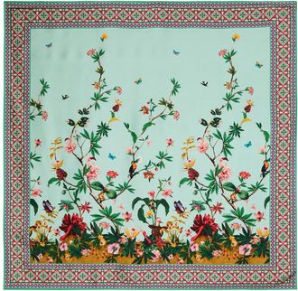 La DoubleJ LA Double J Foulard Printed Silk-twill Scarf - Blue - One Size