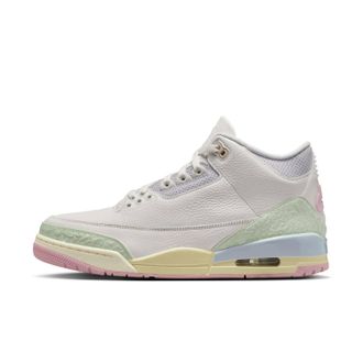 Nike Jordan Mens Air Jordan 3 Retro Original Shoes In Sail/jade Aura