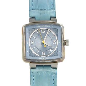 Louis Vuitton Pre-owned Roestvrijstalen Horloge - Dames - Vintage Horloges - Blauw - ONE Size - Vintage
