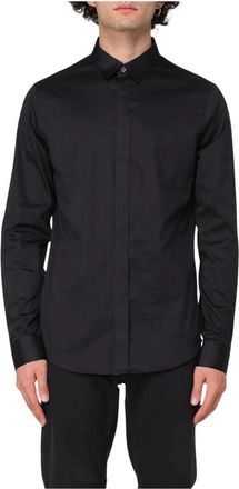 A|X Armani Exchange Elegante Zwarte Overhemd - Heren - Casual Overhemden - Zwart - XL - Overhemden
