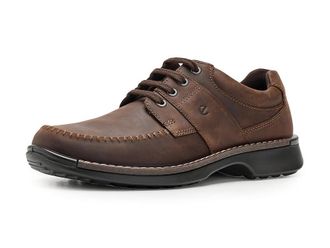 Ecco Fusion Walker Moc Toe Oxfords Mens Shoes Cocoa Brown Nubuck : EU 47 (US Mens 13-13.5) M, Leather