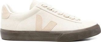 Veja Sneakers, male, Beige, 10 UK, Beige Lace-Up Sneaker with Logo Panels
