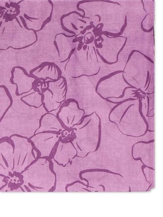 V&deg; 73 floral-print scarf - women - Polyester - One Size - Purple