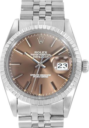 Rolex Pre-owned Rolex Datejust 36 Automatic Chronometer Grey Dial Mens Watch 16030
