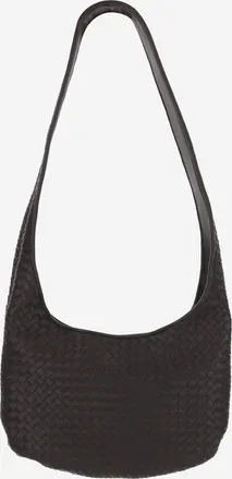 Bottega Veneta Mens Leather Crossbody Bag Dark Brown Shoulder
