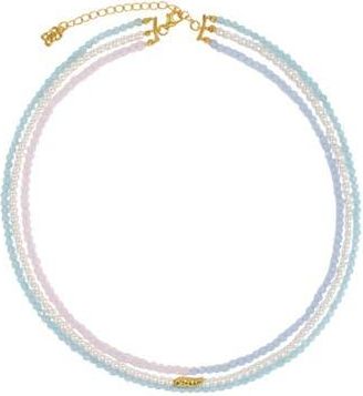 Ottoman Hands Waterproof Layered Beaded Necklace in Gold at Nordstrom