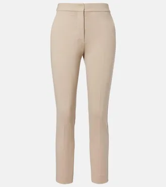 Max Mara Cropped jersey slim pants