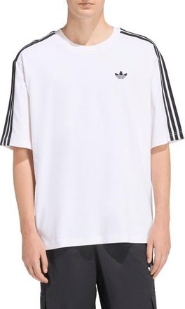 adidas 3-Stripes T-Shirt in White at Nordstrom, Size Xx-Large