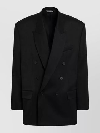 Balenciaga tailored double breasted jacket notch lapels