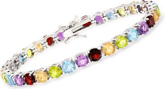 Ross-Simons Multi-Stone Tennis Bracelet in Sterling Silver